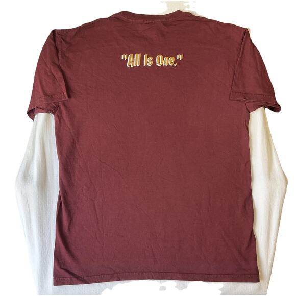 Hard Rock Cafe Men Shirt M Maroon Kona Hawaii Graphic Logo All Is One Big & Tall - Picture 7 of 7